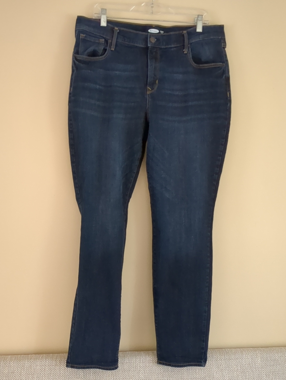 16 Long Old Navy Original Straight Blue Denim Jeans